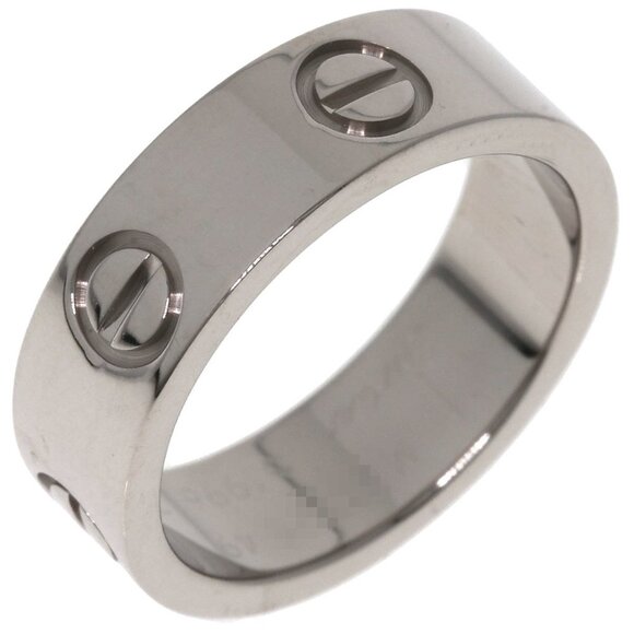 CARTIER 18k Silver Love Ring #49 - Picture 2 of 7